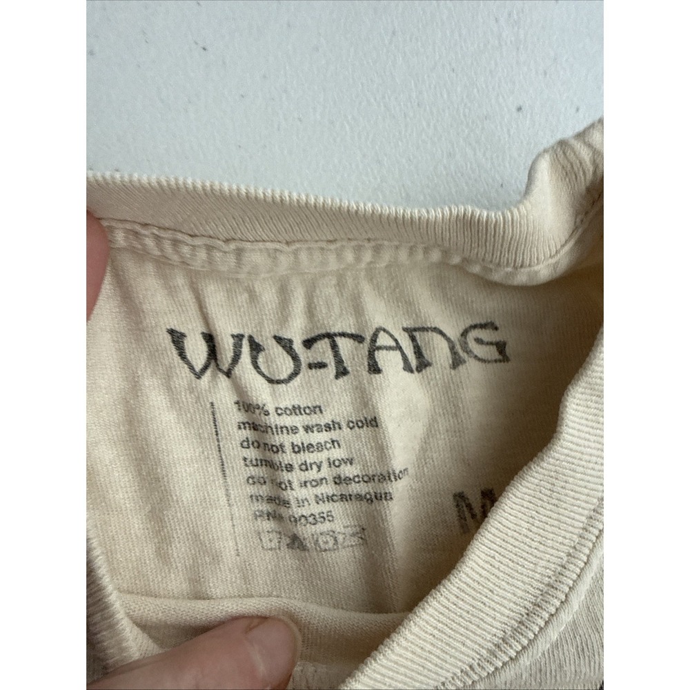 wu tang forever shirt Sleeveless Tan Sz Med 100%‎ Cotton Tiger Beige - Picture 3 of 6